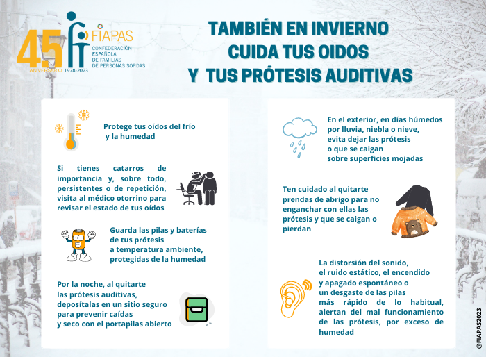 TAMBIÉN EN INVIERNO CUIDA TUS OIDOS Y TUS PRÓTESIS AUDITIVAS