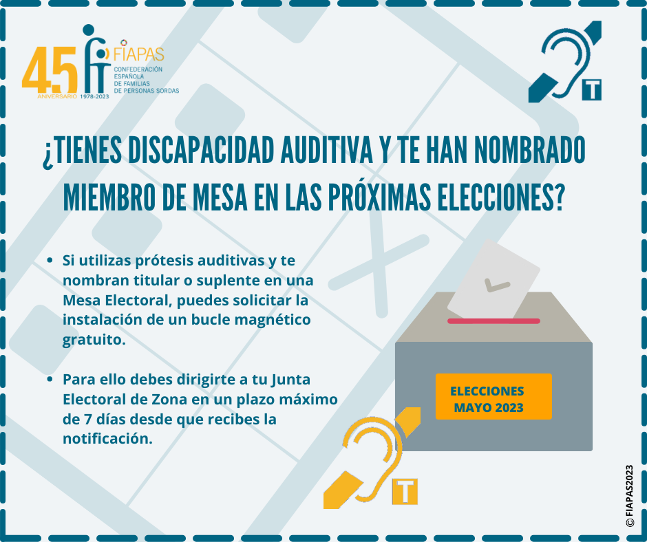 FIAPAS COLABORA CON EL MINISTERIO DEL INTERIOR PARA LA ACCESIBILIDAD EN LAS MESAS ELECTORALES