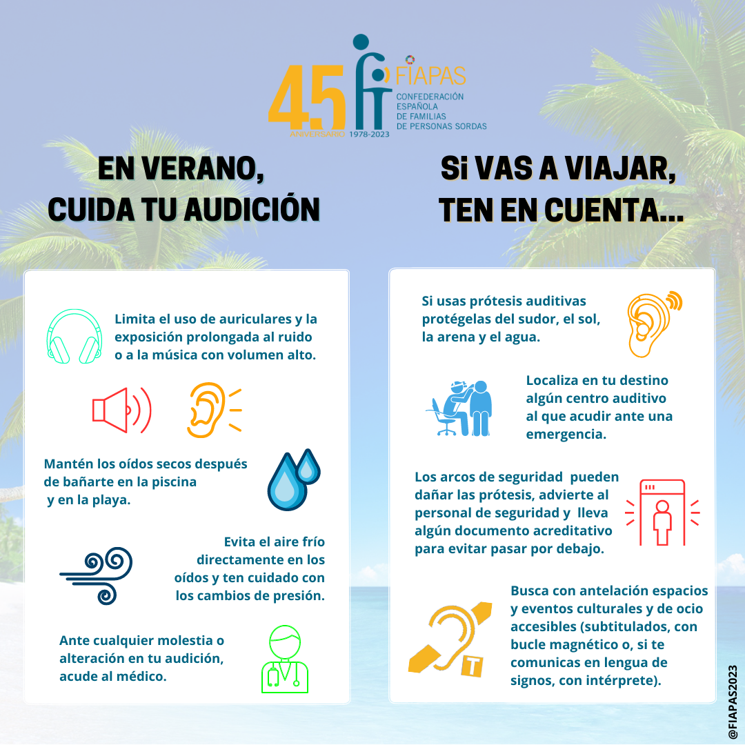 Consejos FIAPAS para este verano