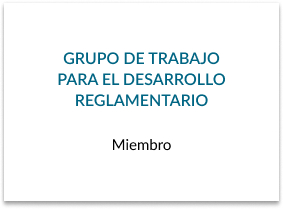 Ley 27/ 2007 grupo de trabajo para el desarrollo reglamentario