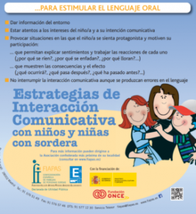 INFOGRAFÍA ESTRATEGIAS INTERACIÓN COMUNICATIVA CON NIÑOS Y NIÑAS CON SORDERA