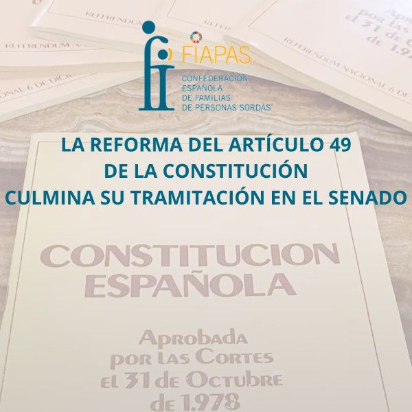 LA REFORMA DEL ARTÍCULO 49 DE LA CONSTITUCIÓN